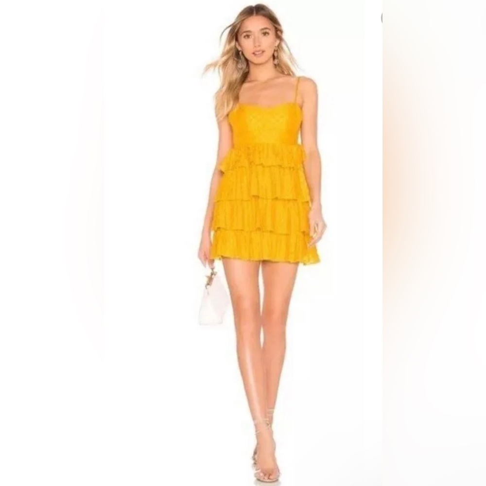 Revolve Dress Mini Yellow